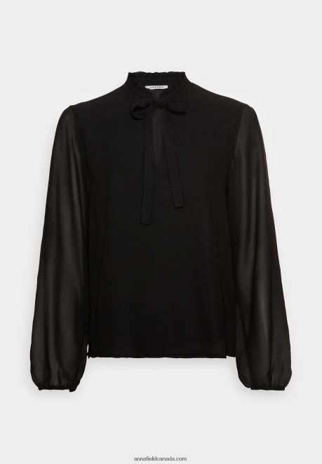 Anna Field Women Blouse Black H42J4Z701