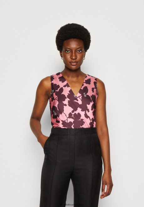 Anna Field Women Blouse Pink/Multi Coloured H42J4Z688