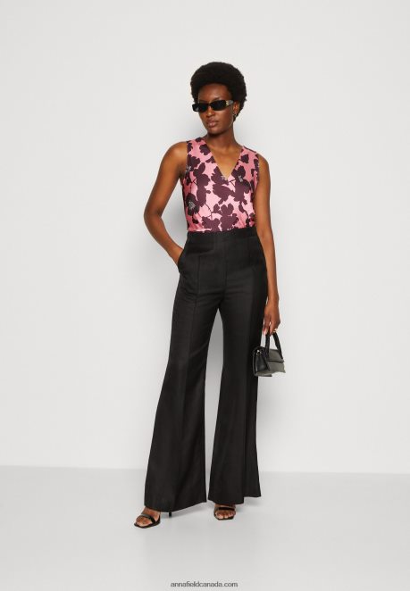 Anna Field Women Blouse Pink/Multi Coloured H42J4Z688