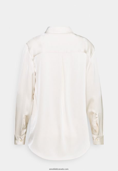 Anna Field Women Button-Down Blouse Beige H42J4Z676