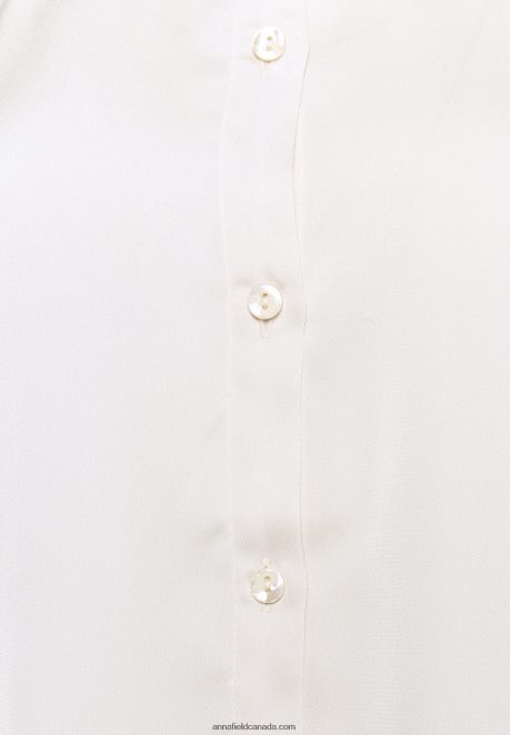 Anna Field Women Button-Down Blouse Beige H42J4Z676