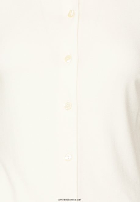 Anna Field Women Button-Down Blouse Off-White H42J4Z672