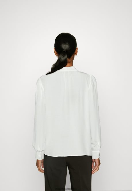 Anna Field Women Button-Down Blouse Off White H42J4Z673