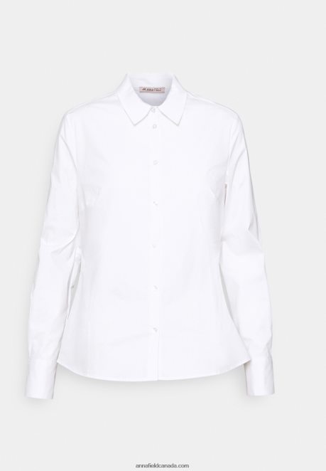 Anna Field Women Button-Down Blouse White H42J4Z675