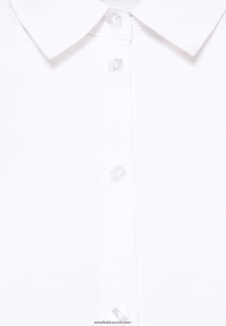 Anna Field Women Button-Down Blouse White H42J4Z675