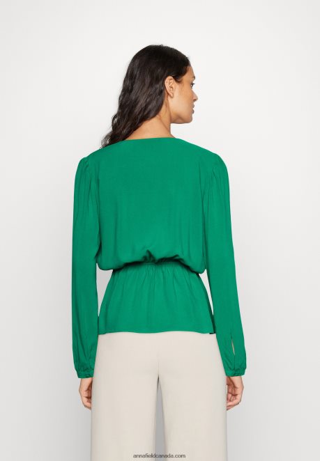 Anna Field Women Peplum Blouse Green H42J4Z692