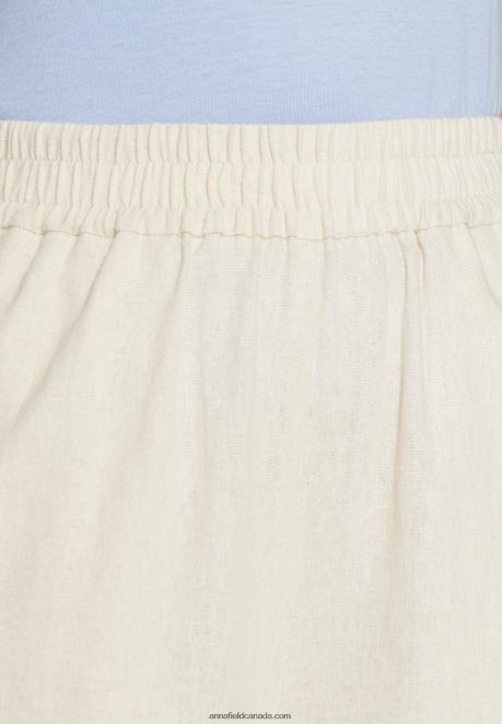 Anna Field Women Linen Mix Shorts Beige H42J4Z857
