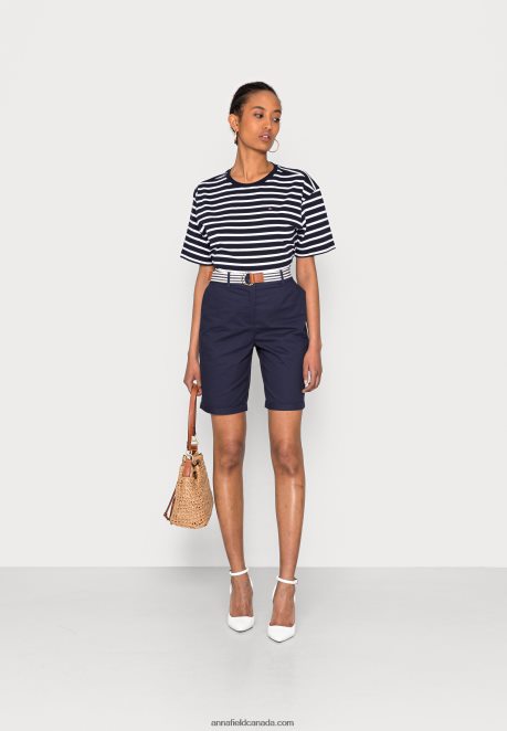 Anna Field Women Shorts Dark Blue H42J4Z862