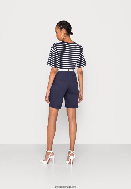 Anna Field Women Shorts Dark Blue H42J4Z862