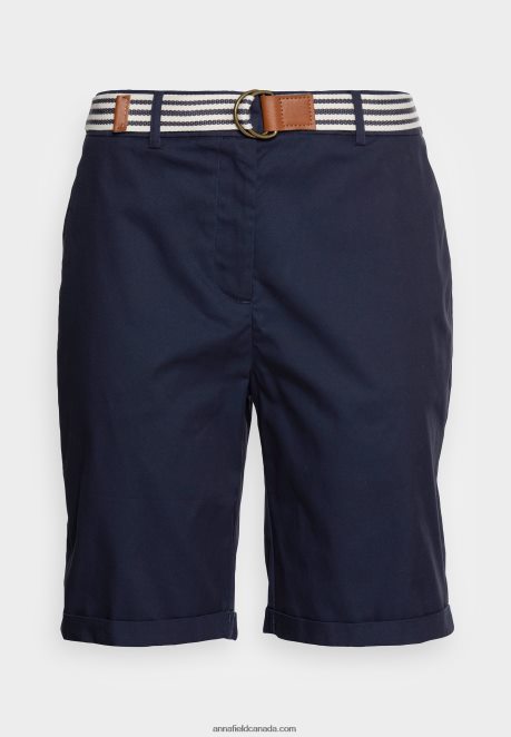 Anna Field Women Shorts Dark Blue H42J4Z862