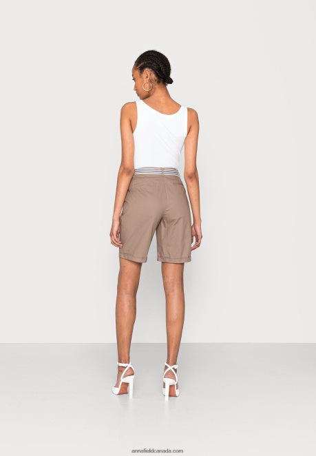 Anna Field Women Shorts Taupe H42J4Z859