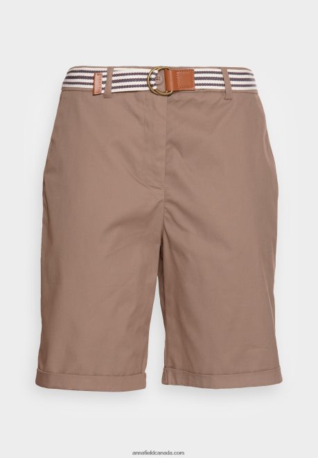 Anna Field Women Shorts Taupe H42J4Z859