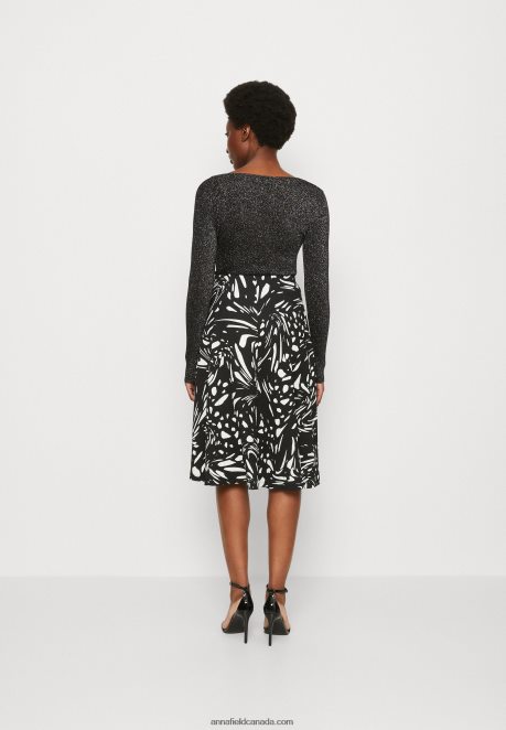 Anna Field Women A-Line Skirt Black/White H42J4Z788