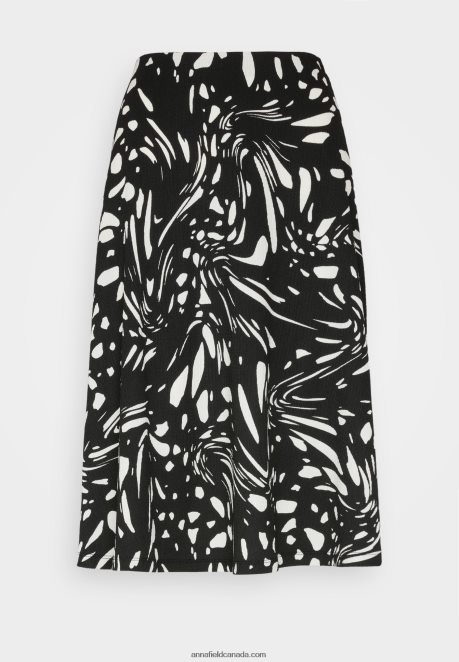 Anna Field Women A-Line Skirt Black/White H42J4Z788