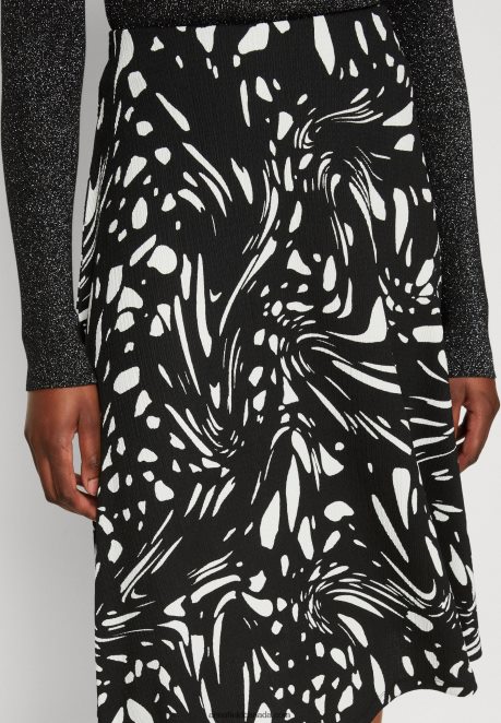 Anna Field Women A-Line Skirt Black/White H42J4Z788