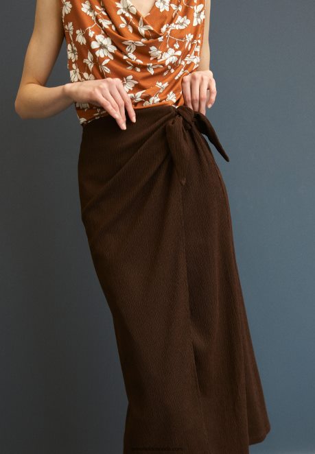 Anna Field Women A-Line Skirt Brown H42J4Z781
