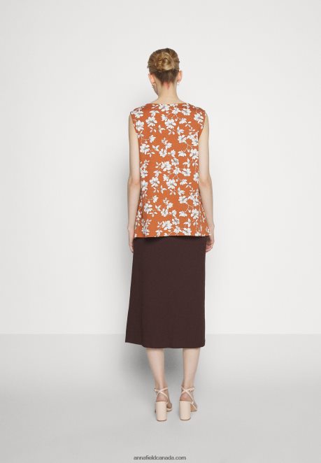Anna Field Women A-Line Skirt Brown H42J4Z781