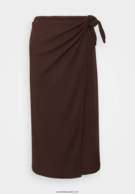 Anna Field Women A-Line Skirt Brown H42J4Z781
