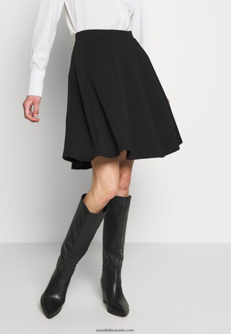 Anna Field Women Basic Mini A-Line Skirt Mini Skirt Black H42J4Z791