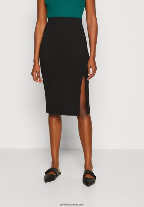 Anna Field Women Pencil Skirt Black H42J4Z797