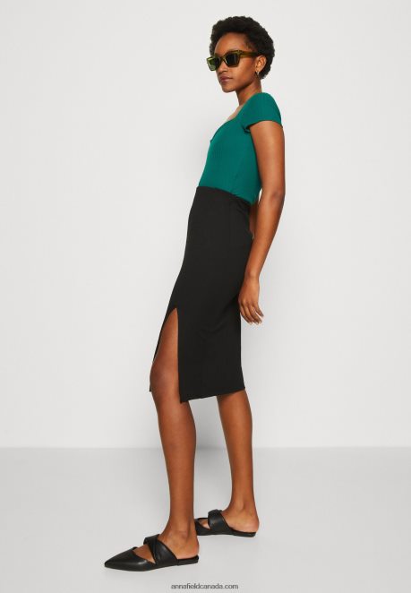 Anna Field Women Pencil Skirt Black H42J4Z797