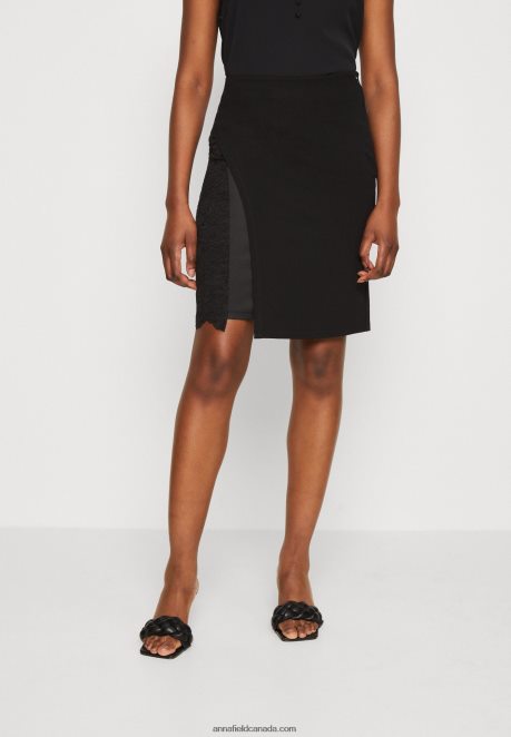 Anna Field Women Pencil Skirt Black H42J4Z799