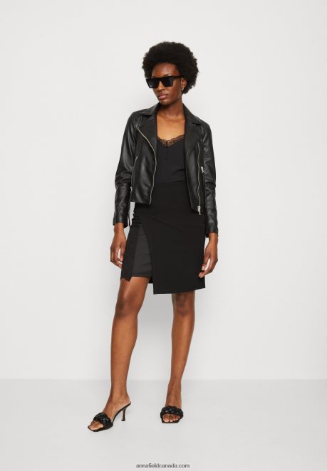 Anna Field Women Pencil Skirt Black H42J4Z799