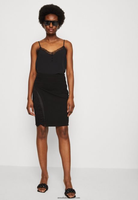 Anna Field Women Pencil Skirt Black H42J4Z799