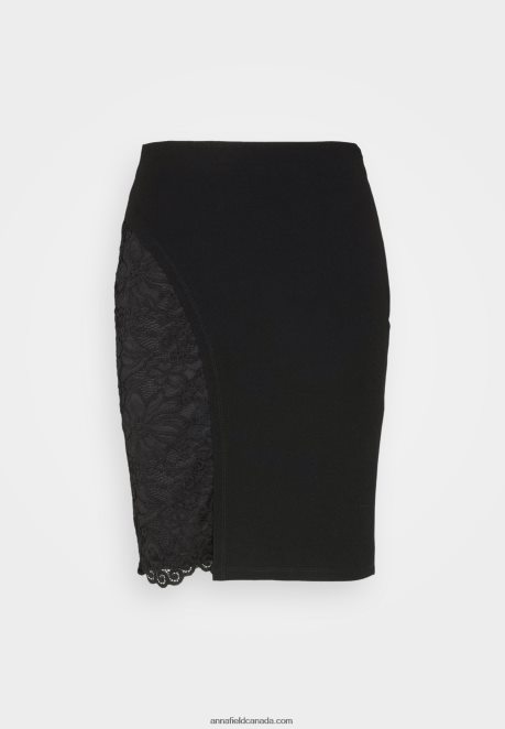 Anna Field Women Pencil Skirt Black H42J4Z799