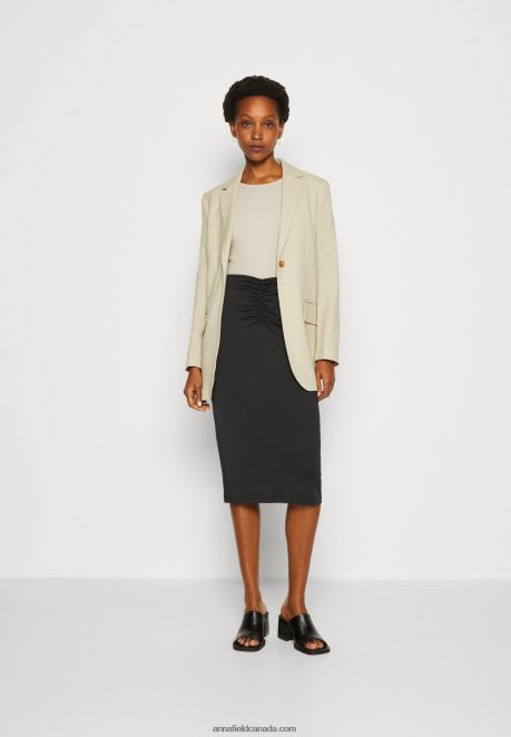 Anna Field Women Pencil Skirt Black H42J4Z802