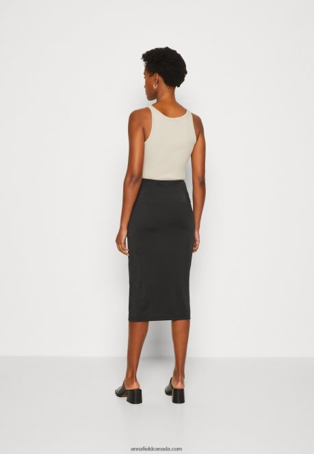 Anna Field Women Pencil Skirt Black H42J4Z802