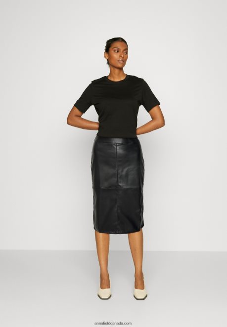 Anna Field Women Pencil Skirt Black H42J4Z804