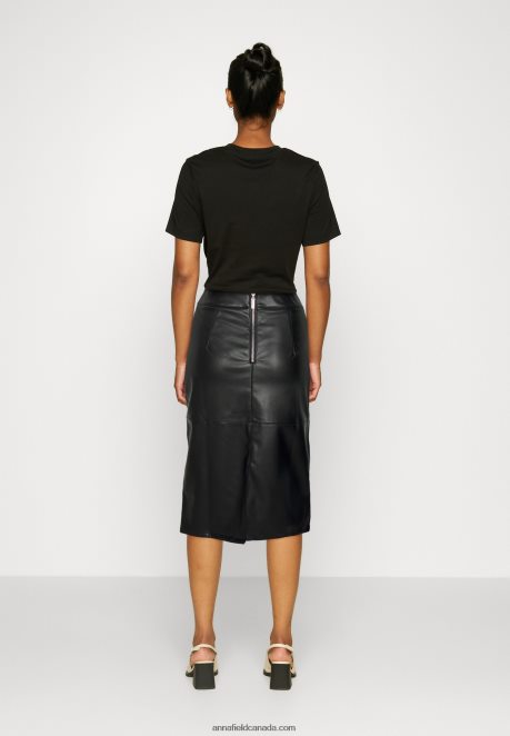 Anna Field Women Pencil Skirt Black H42J4Z804