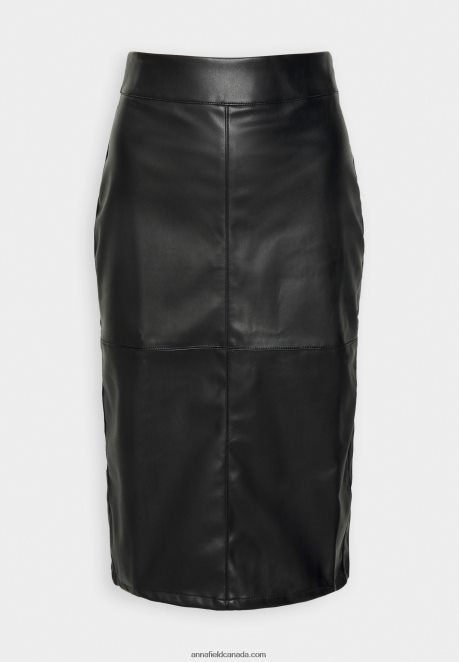 Anna Field Women Pencil Skirt Black H42J4Z804