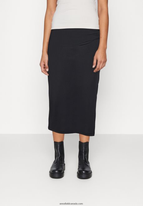 Anna Field Women Pencil Skirt Black H42J4Z811