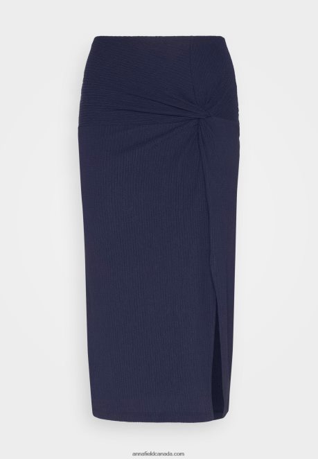 Anna Field Women Pencil Skirt Dark Blue H42J4Z810