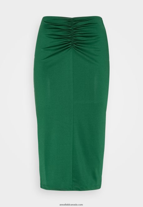 Anna Field Women Pencil Skirt Dark Green H42J4Z801