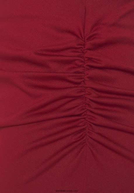 Anna Field Women Pencil Skirt Dark Red H42J4Z808