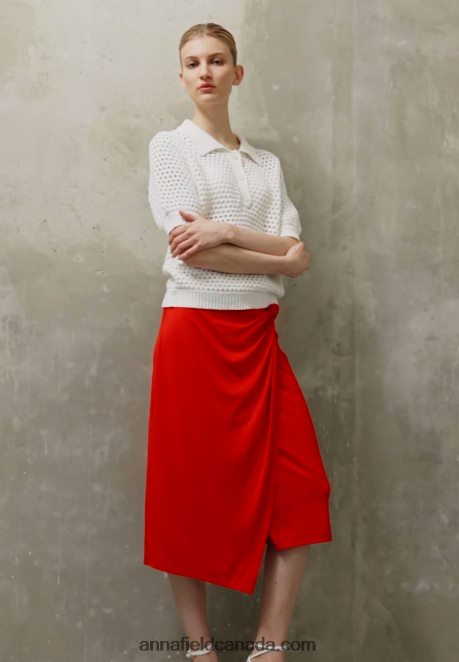 Anna Field Women Pencil Skirt Red H42J4Z796