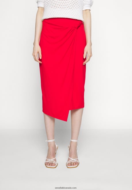 Anna Field Women Pencil Skirt Red H42J4Z796