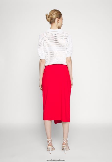 Anna Field Women Pencil Skirt Red H42J4Z796