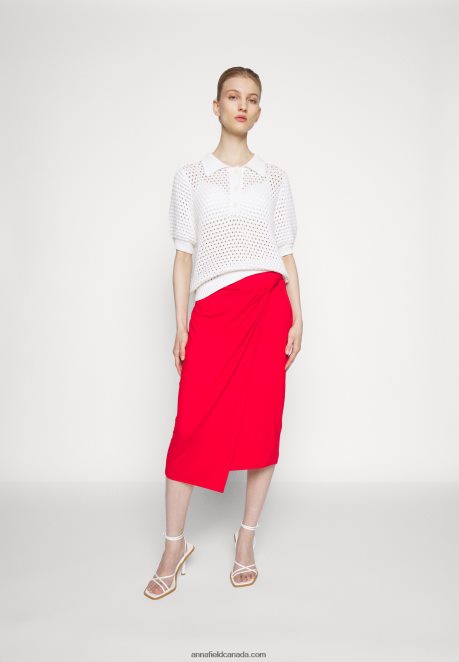 Anna Field Women Pencil Skirt Red H42J4Z796