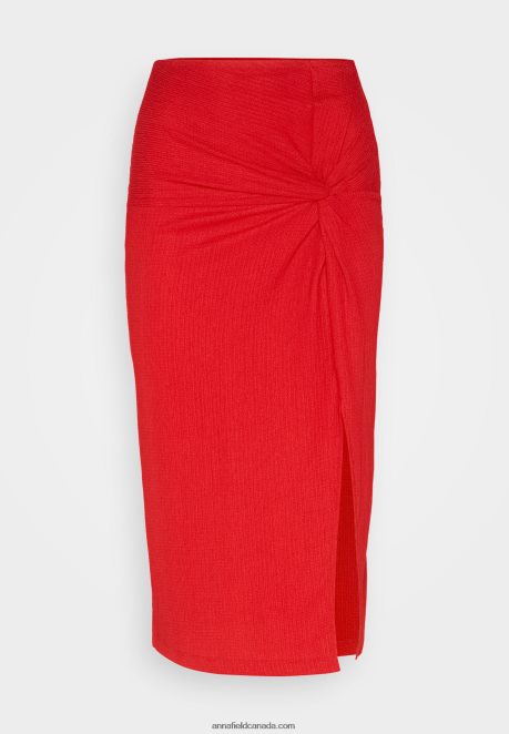 Anna Field Women Pencil Skirt Red H42J4Z809