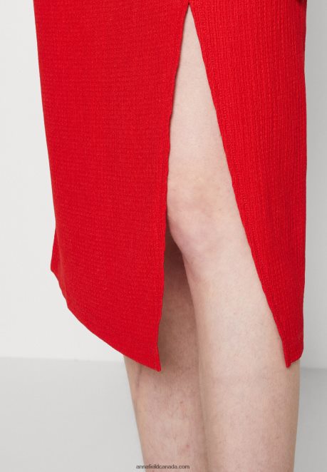 Anna Field Women Pencil Skirt Red H42J4Z809