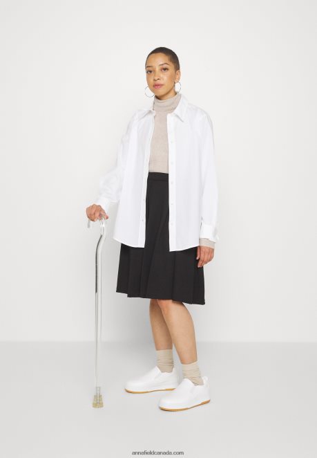 Anna Field Women Pleated Skirt Black H42J4Z779