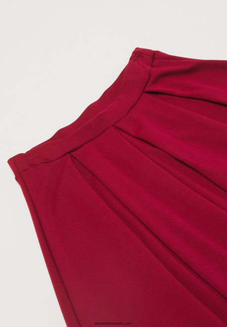 Anna Field Women Pleated Skirt Red H42J4Z780