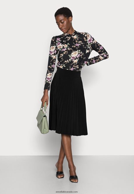 Anna Field Women Plisse A-Line Mini Skirt A-Line Skirt Black H42J4Z776