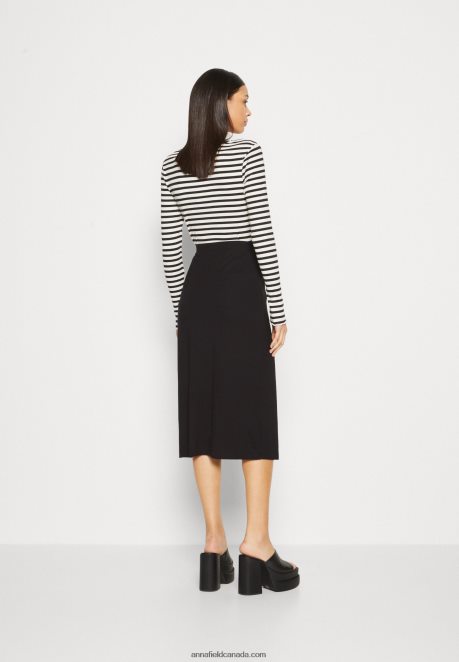 Anna Field Women Wrap Skirt Black H42J4Z813