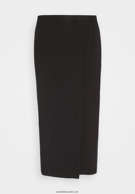 Anna Field Women Wrap Skirt Black H42J4Z813