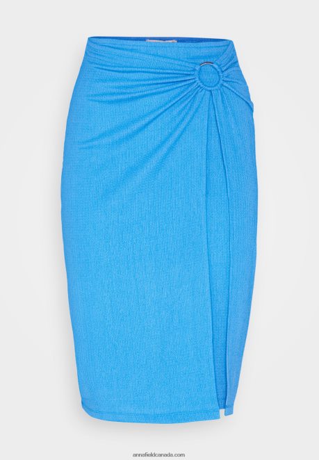 Anna Field Women Wrap Skirt Blue H42J4Z807